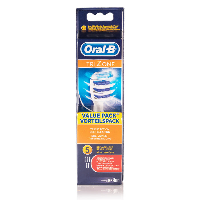 Oral-B TriZone Aufsteckbürsten für elektrische Zahnbürste, 5 Stück