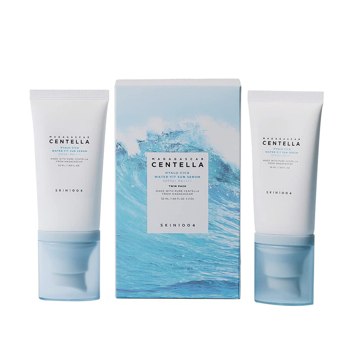 SKIN1004 Madagascar Centella Hyalu-Cica Water-Fit Sun Serum Set (2 Pieces)