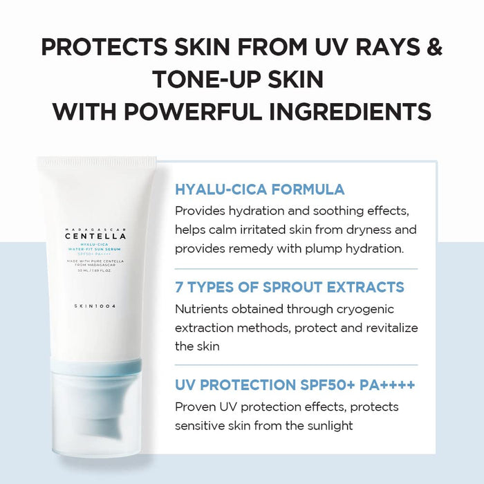SKIN1004 Madagascar Centella Hyalu-Cica Water-Fit Sun Serum Set (2 Pieces)