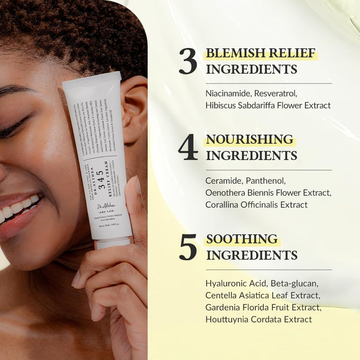 Dr. Althea 345 Relief Cream, Feuchtigkeits-Gel-Creme mit Niacinamid und Panthenol für empfindliche Haut, 50 ml