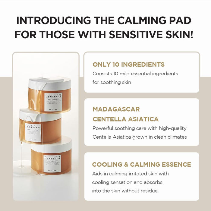 SKIN1004 Madagascar Centella Quick Calming Pad 70ea, 130 ml